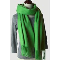 Grønt halstørklæde i 100% uld til kvinder - 