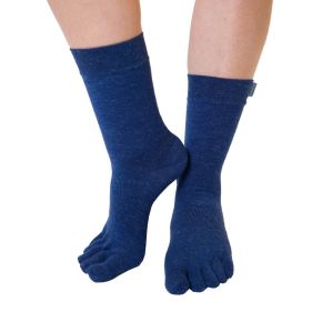 TOETOE Uldsokker Med Adskilte Tæer - Blå Str. 43-46 - Sokker str. 43