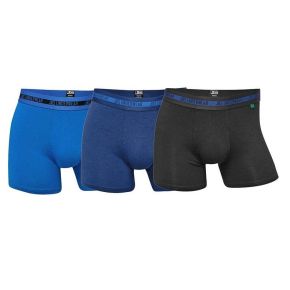 3-pak JBS bambus boxershorts, sort og blå - 