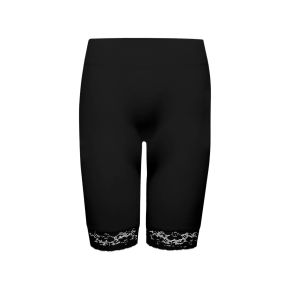 Sorte sømløse Decoy indershorts med blonder - 