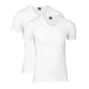 2-pak hvide JBS t-shirts med V-hals - 