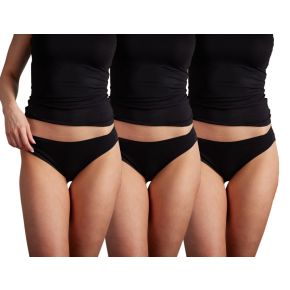 3-pak sorte bambus tai trusser str. 2XL - Str. 2XL