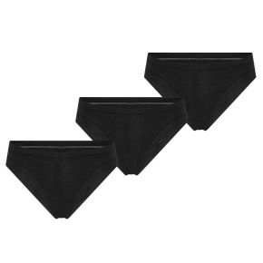 3-pak bambus brief trusser, sort - SorteSokker