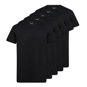 5-pak sorte Claudio t-shirts til mænd - T-shirts til mænd