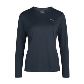 Navy Zebdia langærmet sports T-shirt (dame) Str. M - Str. medium