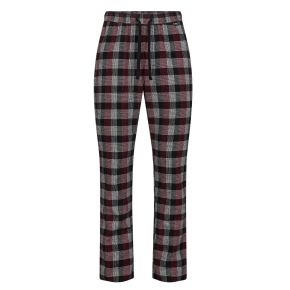 JBS flannel natbukser med røde tern til mænd str. medium - Str. medium
