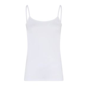 Hvid modal stroptop str. medium - Str. medium