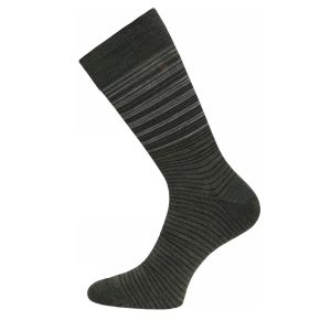 Grønne Egtved uldsokker med striber -