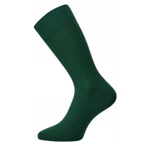 Grønne Egtved bambussokker med rib -