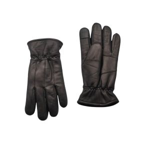 Sorte JBS l&aelig;derhandsker til m&aelig;nd - 