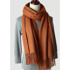 Rustbrun halstørklæde i 100% uld til kvinder - Tilbehør