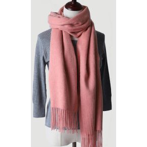 Lyserødt halstørklæde i 100% uld til kvinder - Tilbehør