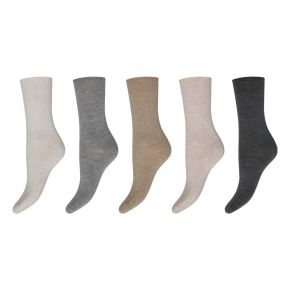 5 par Decoy bambusstr&oslash;mper i &aelig;ske, natur mix, str. 37-41 - Socks CPH 5 par for 175 kr.