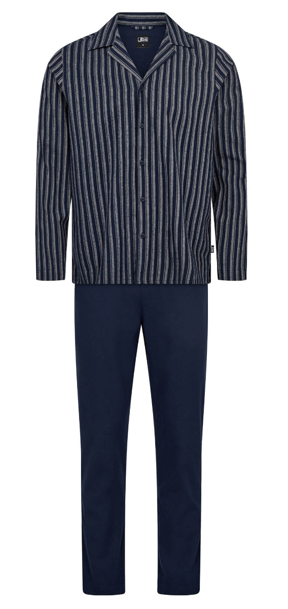 JBS pyjamas sæt til mænd, stribet, navy, str. large