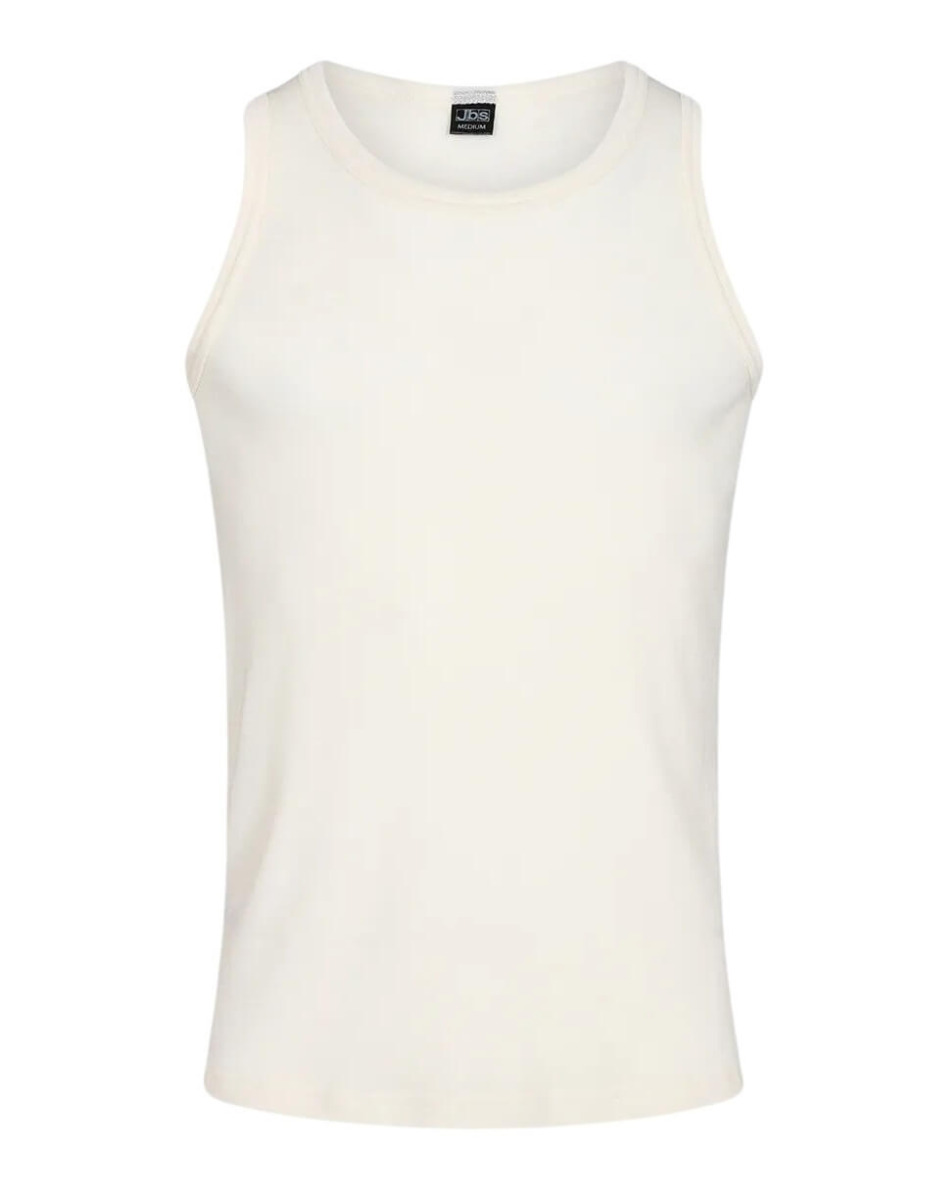 Tank-top i 100% merino uld til mænd, JBS, hvid, str. 2XL