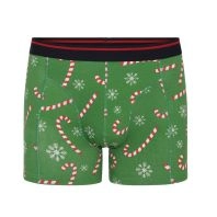 Jule-boxershorts med juleslikstang motiv - 