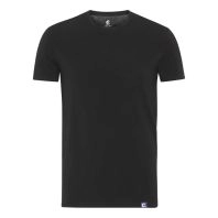 T-shirt med merinould, mand, Coastland of Denmark, sort -