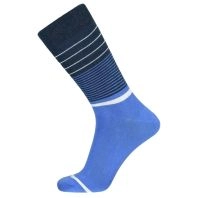 JBS sokker, blå med striber -