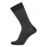 JBS sokker, mørkegrå med zig-zag striber -