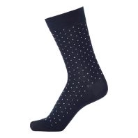Herrestrømper med prikker, navy, CPH Sock Company - 