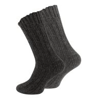 2 par uldsokker, alpaka, grå - T-shirts til mænd