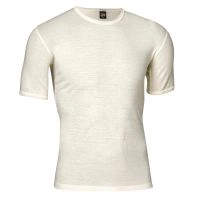 T-shirt i 100% merino uld til mænd, JBS, hvid -