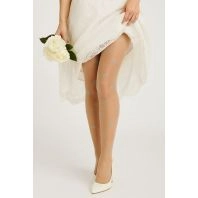 Decoy strømpebukser med blomster 19 denier gylden - 