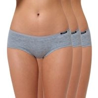 3-Pak Hipster Trusser, Grå Melange - 