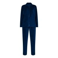 Decoy pyjamas sæt i velour, navy - 