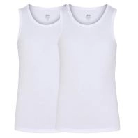 2-pak JBS bambus undertrøjer til drenge, hvid -