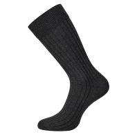 Egtved bambussokker med rib, mørkegrå -