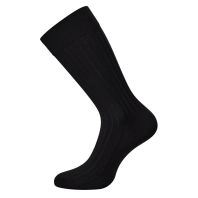 Egtved bambussokker med rib, sort -