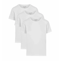 3-pak Claudio t-shirts til drenge, hvid -