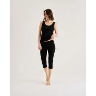 Sorte bambus capri leggings (3/4 længde) fra Decoy - 