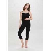 Sorte sømløse Decoy Capri leggings (3/4 længde) - 