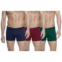 3-pak bambus underbukser til mænd, navy, grøn og bordeaux - 