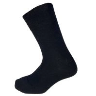 Sorte Kilde komfort- og diabetessokker i merino uld - 