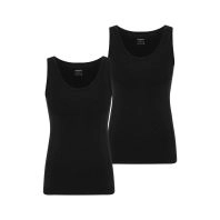 2-pak bambus undertrøjer til damer, sort - 