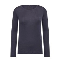 Langærmet t-shirt i 100% uld til kvinder, JBS of Denmark lavendel -
