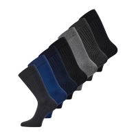 7 Par JBS bambus rib strømper, multifarvede - 