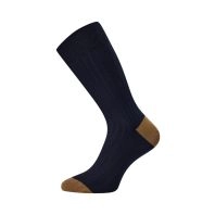 Egtved bambussokker med rib, navy - 