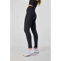 Sorte Girlfriend Collective højtaljede rib leggings - 