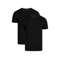 2-Pak Sorte bambus T-Shirts med O-hals (Herre) - 