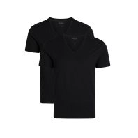 2-Pak Sorte bambus T-Shirts med V-hals (Herre) - 