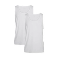 2-pak Hvide Bambus Tank Tops fra Urban Quest (Herre) - 