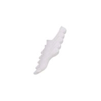 5-Pak Hvide Bambus "No Show" ankelsokker (Herre) - 