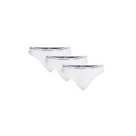 3-pak hvide bambus G-streng trusser -