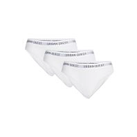3-pak hvide bambus bikini brief trusser -