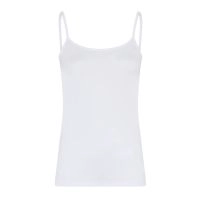 Hvid modal stroptop - 