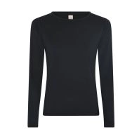 Sort langærmet modal T-shirt (dame) - 